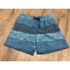 Columbia Shorts Men’s Large Blue Plaid 8” Omni Shade Swim Lined Belted NEW